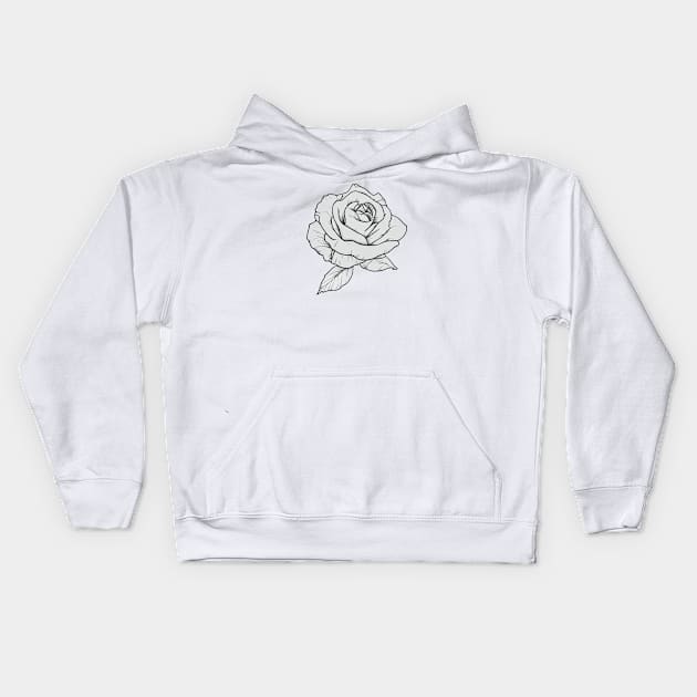 Dark rosebud Kids Hoodie by stkUA